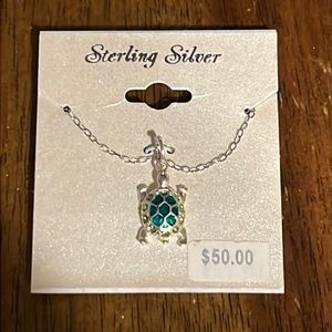 Sterling Silver Turtle Necklace